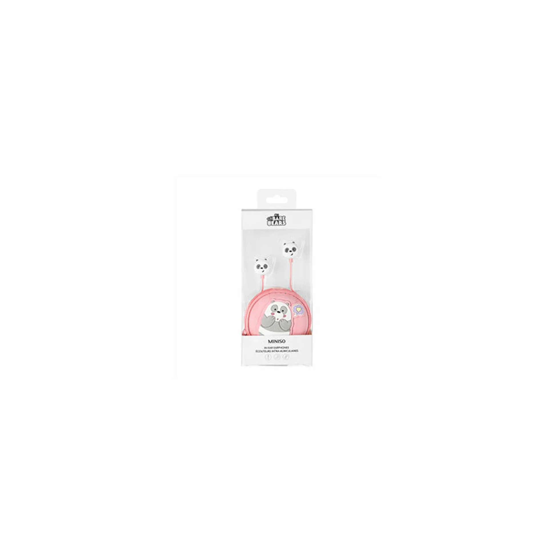 Auricolari Panda Di We Bare Bears Rosa