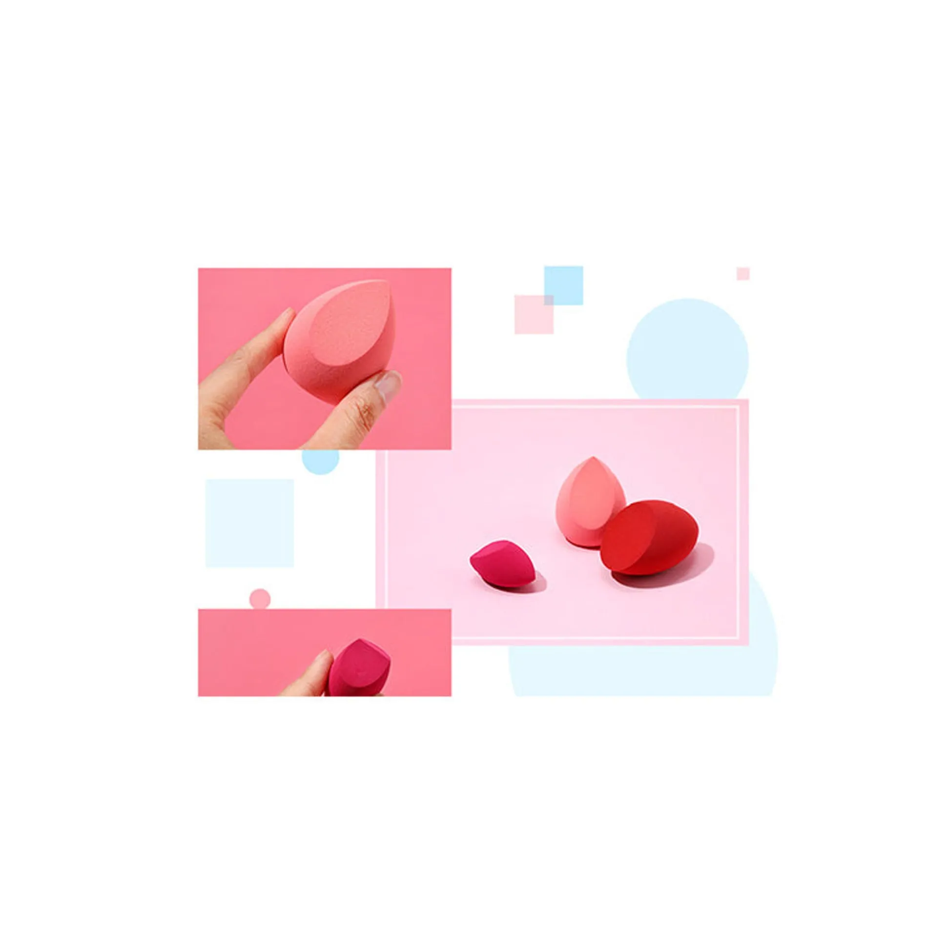 Set Di 3 Spugnette Make Up